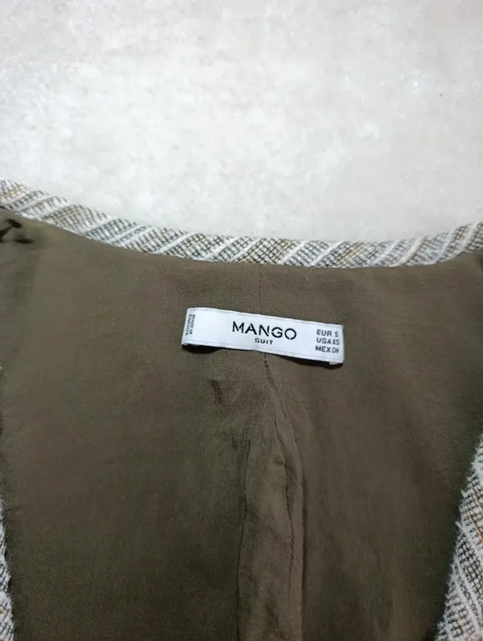 Veste Blazer cardigan en tweed Mango S - photo numéro 7