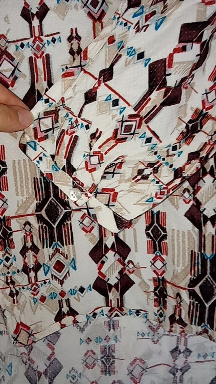 Blouse à motif bohème - Taille S - photo numéro 2