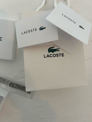 Bracelet Lacoste argent neuf 
