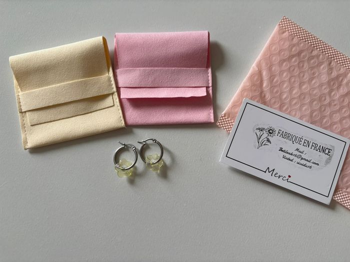 Créole pendentif fleur - photo numéro 2