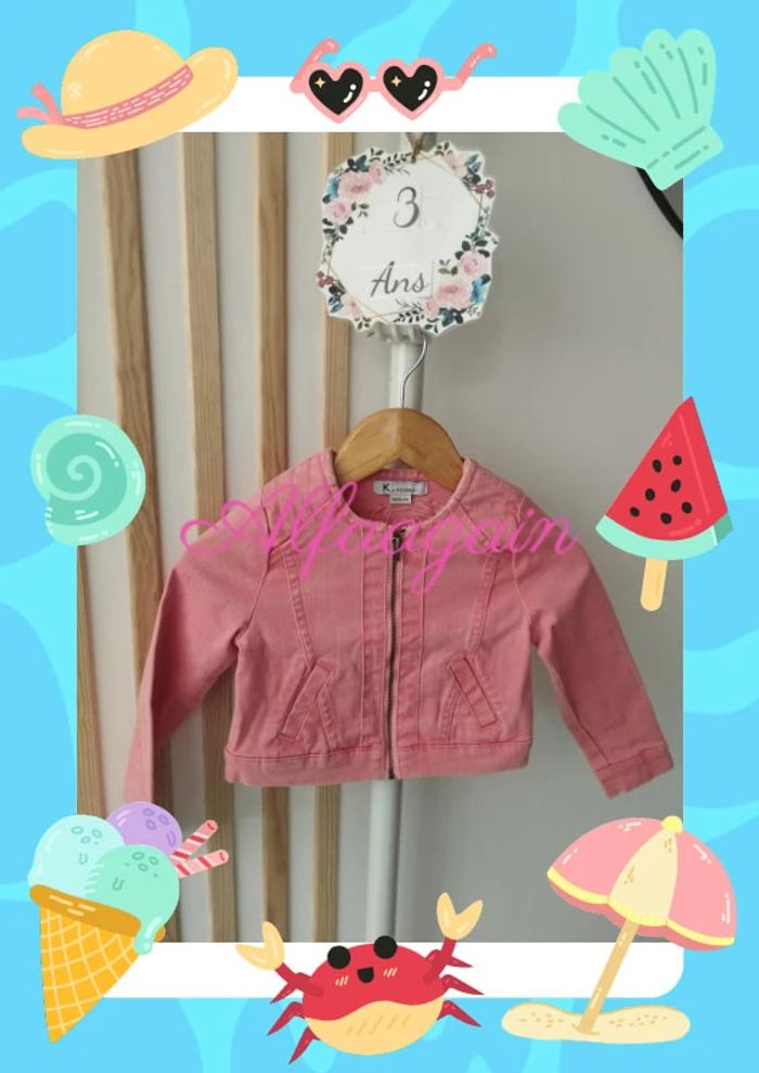 Veste courte rose kookai 3ans - photo numéro 5
