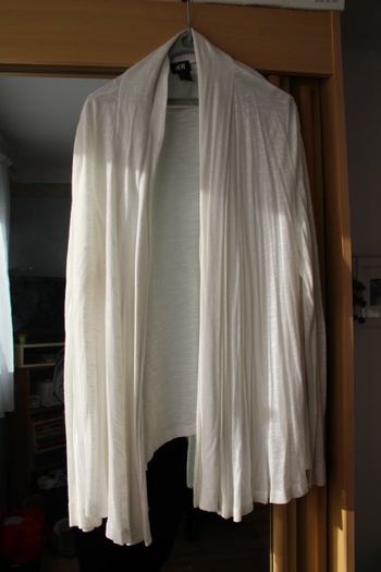 gilet asymétrique blanc