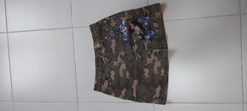 Jupe en jeans camouflage M