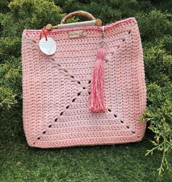 Sac à main toile de Jute et Bambou
