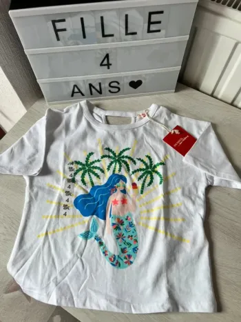Superbe t shirt été DPAM 4 ans neuf
