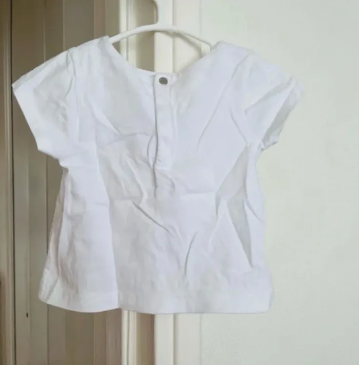 T-shirt  en coton jacadi bébé fille - photo numéro 3