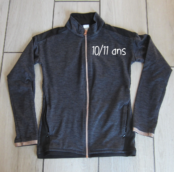 Veste zippée fille 10/11 ans