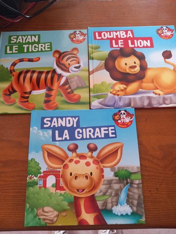 Lot 3 livres mes animaux du zoo