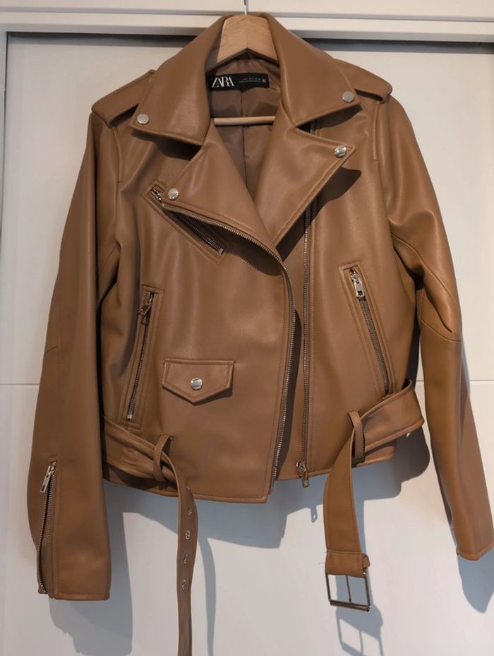 blouson Perfecto Camel - photo numéro 6