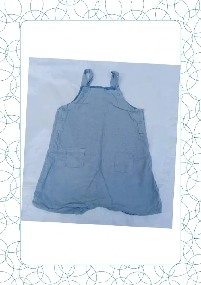 Salopette-short 12 mois Petit Bateau