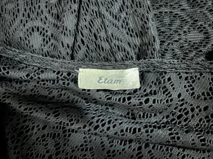 Nuisette noire ajourée Etam - Taille S - photo numéro 5