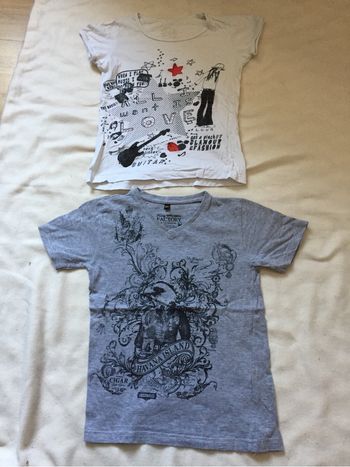 2 T-shirts 10 ans