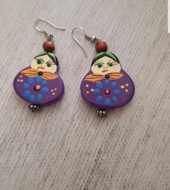 Boucles d'oreilles matriochka