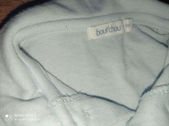 Body polo garçon, Bout'chou, taille 1 mois - photo numéro 2