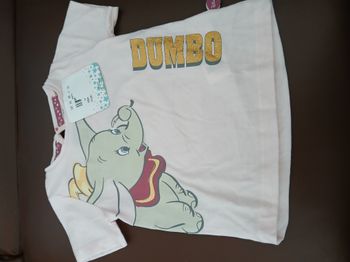 tee shirt fille dumbo disney 81 cm 18 mois