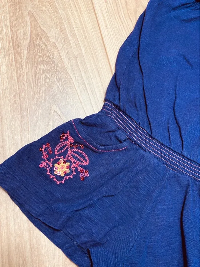 Taille 5 ans combishort fille orchestra violette * fleurs * 🩷 - photo numéro 3
