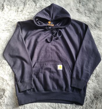 Sweat à Capuche Carhartt Rework [NEUF] – Doublé Thermique - Bleu – Taille XL – Made in USA 