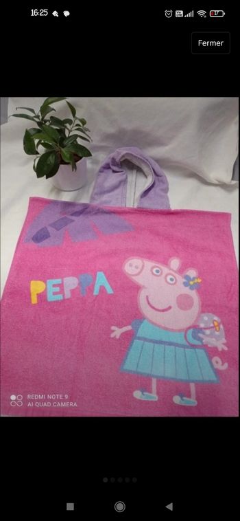 Cape de bain poncho Peppa pig