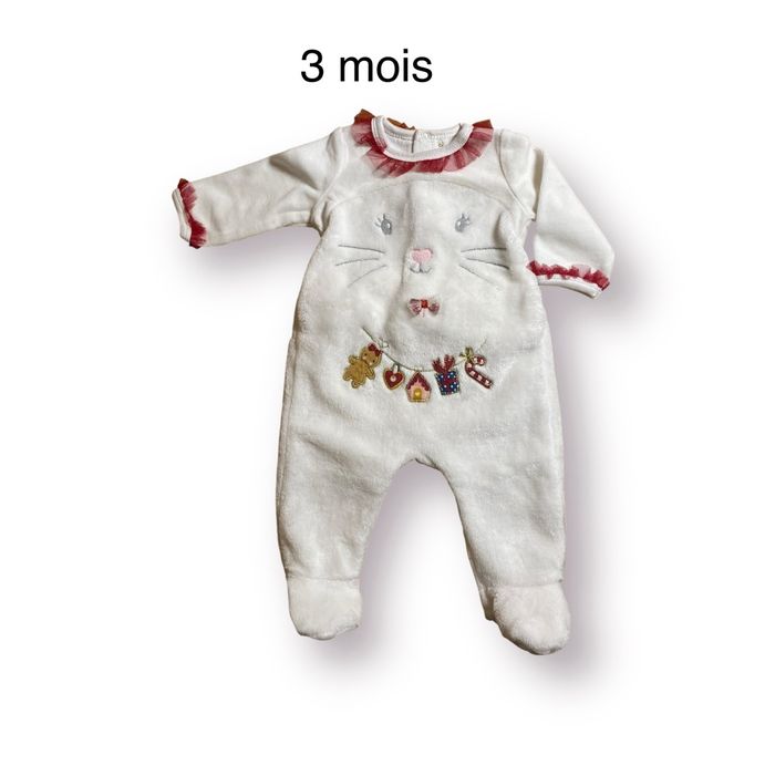 Sergent Major Pyjama Grenouillère Noël Taille 3 mois