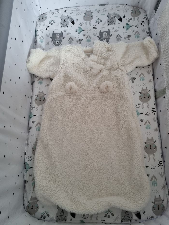 Gigoteuse Noukie's Sherpa écru taille 1-6 mois