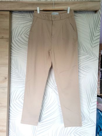 Pantalon large femme taille 36 crème