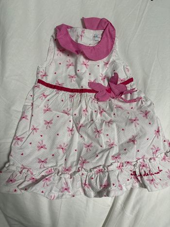 Robe blanche et rose