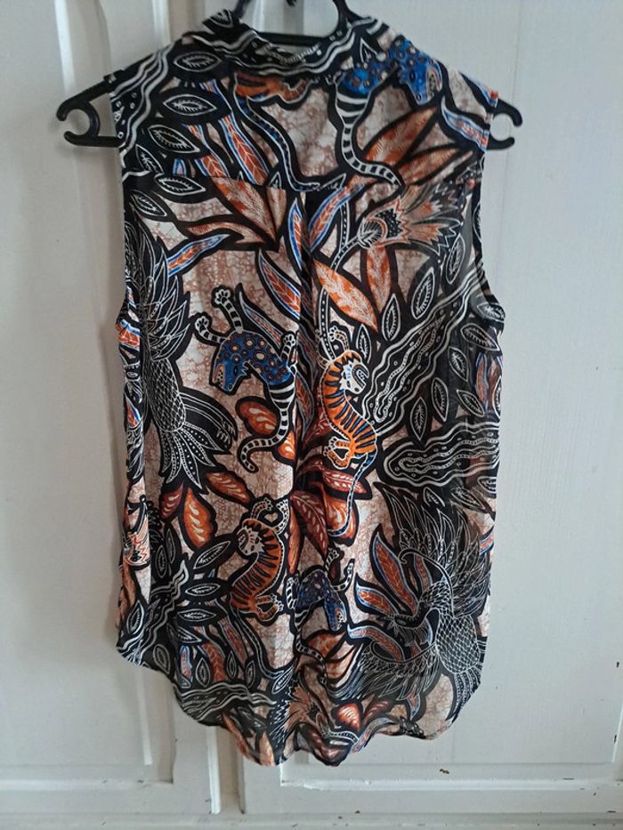 Blouse sans manche chemise  36 S H&M - photo numéro 2