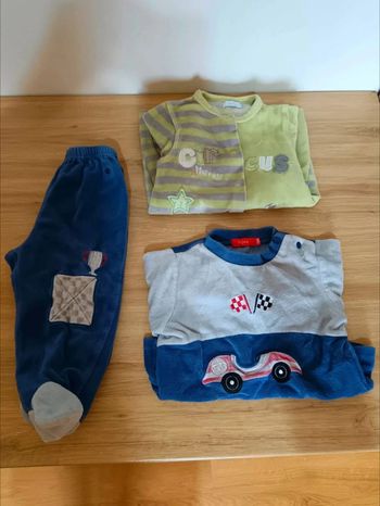 C42 Pyjamas hiver tissaia, tex 18 mois
