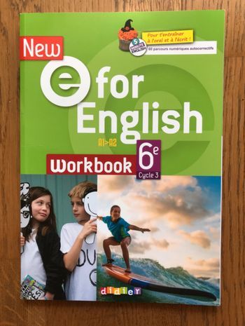Anglais 6ème - New E for English - Workbook de l’élève