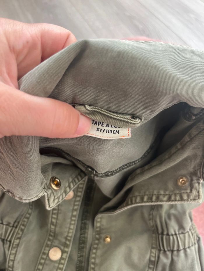 Veste kaki printemps/été fille 5 ans - photo numéro 4