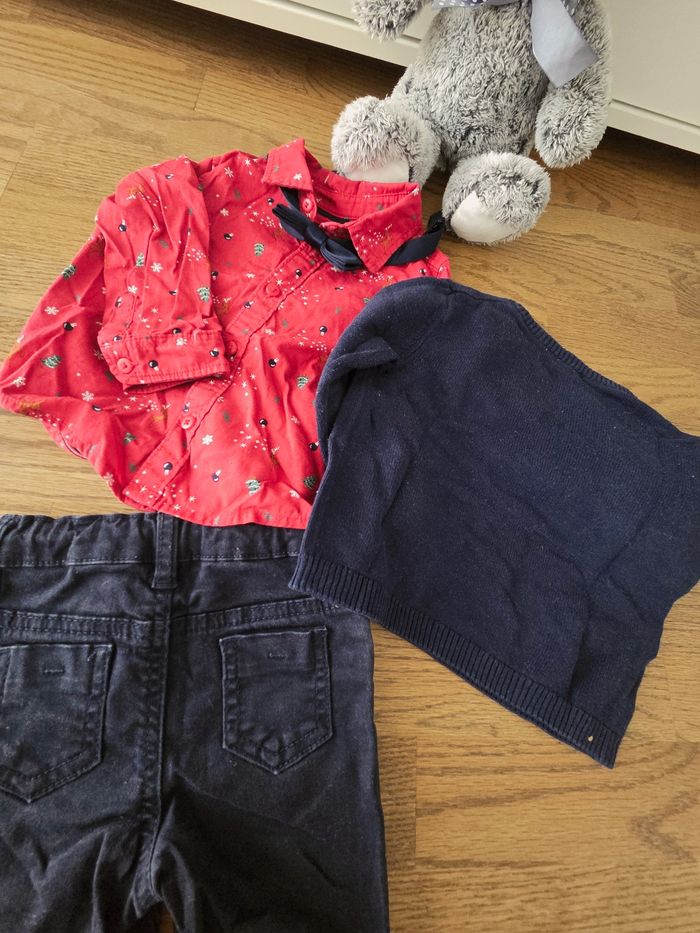 Ensemble garçon complet noël 9 mois dont kiabi - photo numéro 4