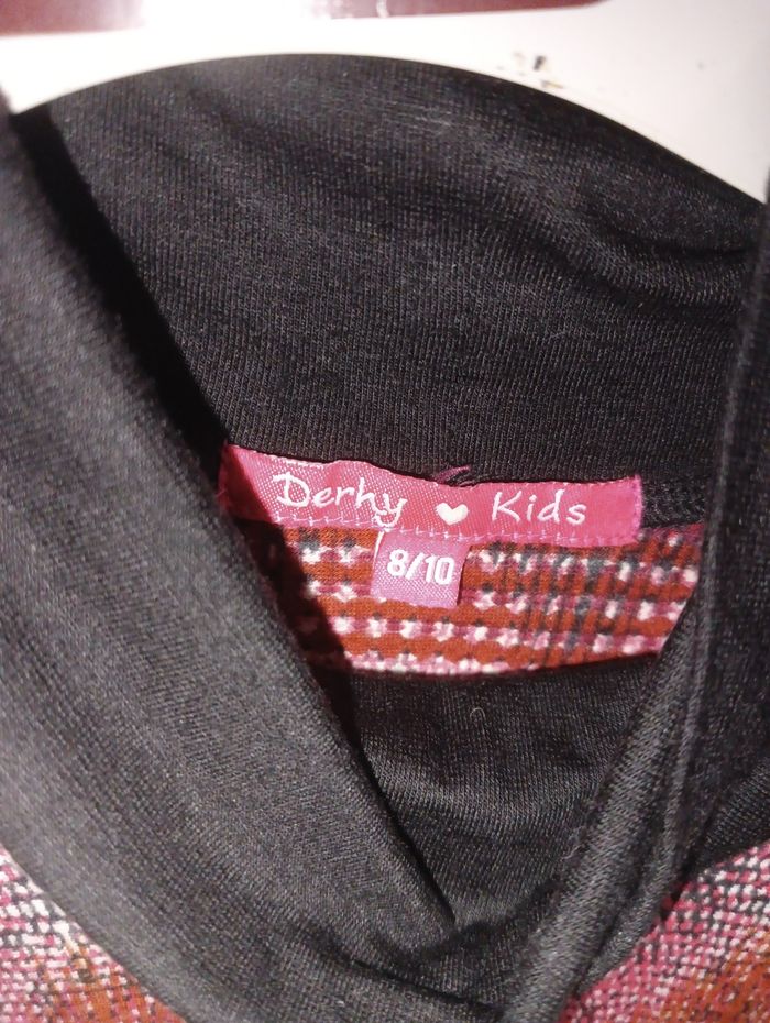 🧡 Robe Tunique Tricot Graphique | Derhy Kids 8/10 ans 🖤 - photo numéro 2