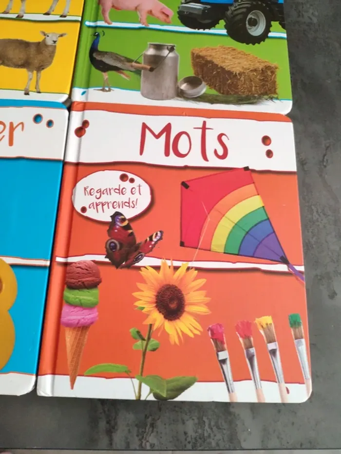 Collection de 4 livres animaux, mots la ferme et compter - photo numéro 4