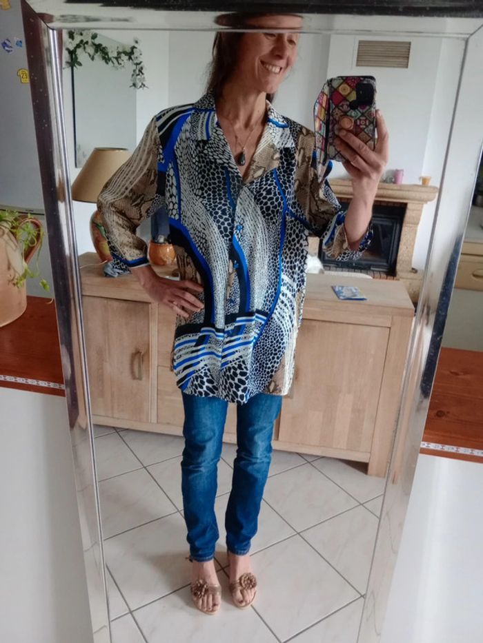 Chemise femme taille 42 multicolore c72 - photo numéro 8