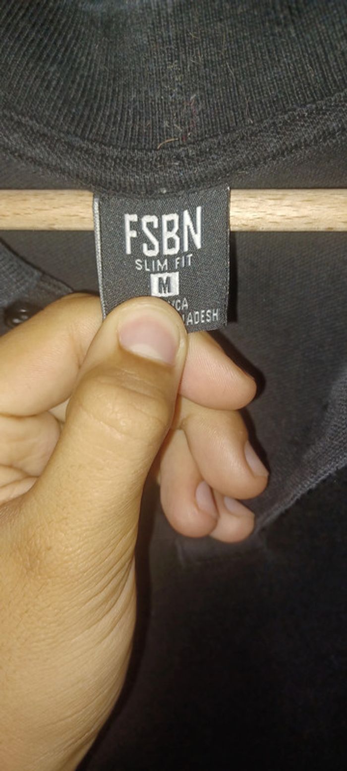 Polo noir FSBN - photo numéro 3