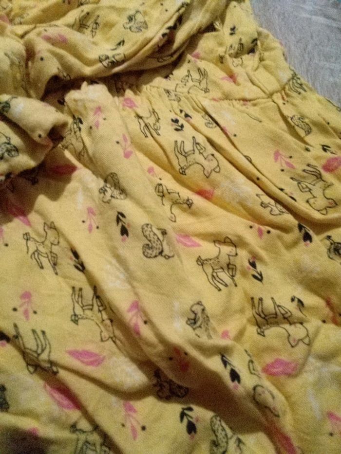 Robe jaune animaux forêt - photo numéro 4