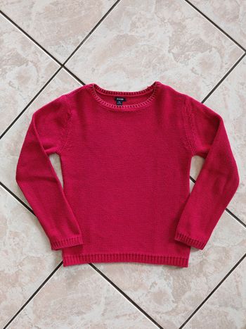 Pull rose framboise Kiabi 8 ans