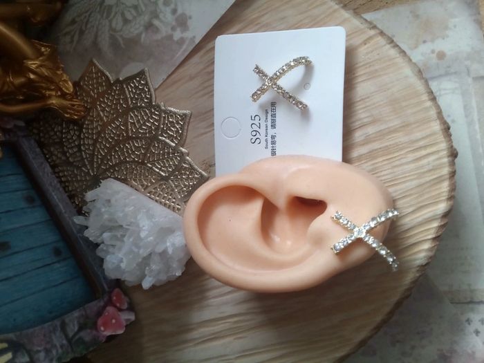 Boucles d'oreilles zircons - photo numéro 2