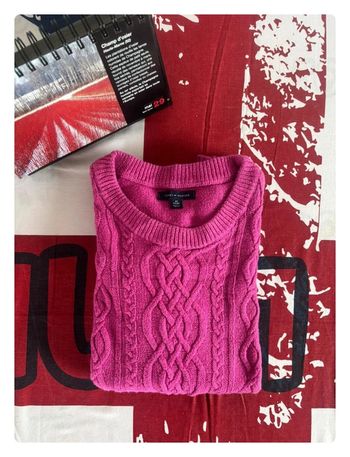 Pull Torsadé Tommy Hilfiger taille xs rose fushia