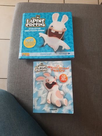 2 livres lapin cretin