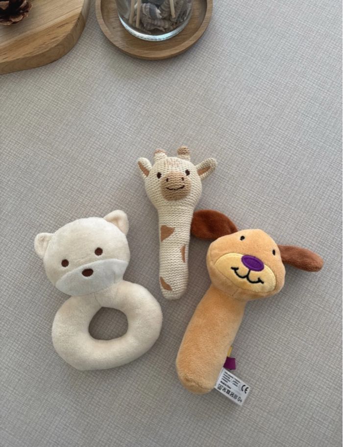 Lot 3 hochets bébé