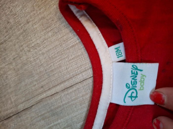 Tee shirt manche longue disney minnie noel fille 18 mois - photo numéro 2