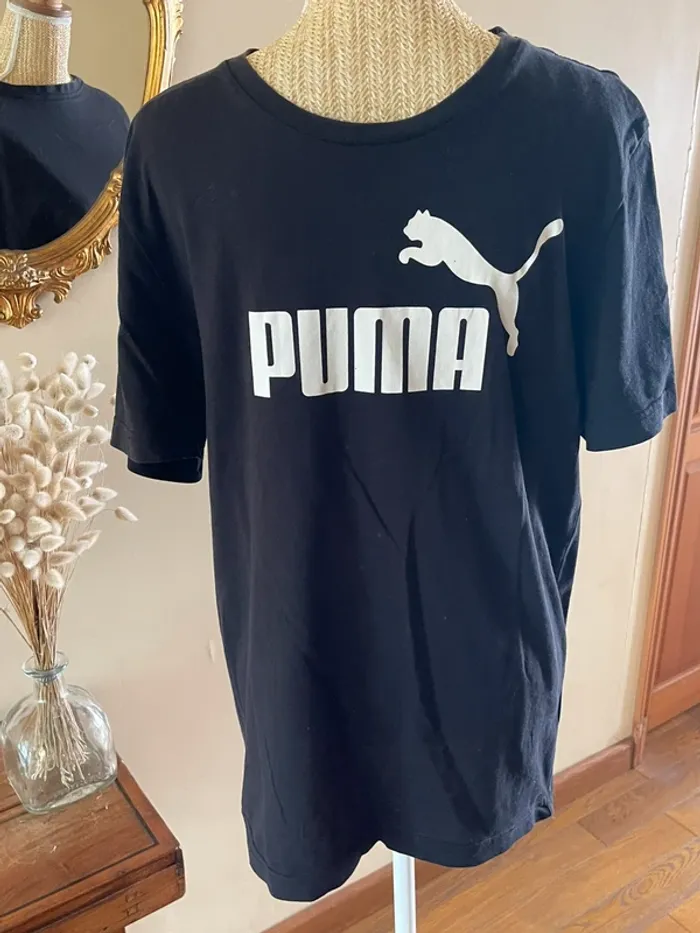T-Shirt Puma - Taille M - Noir en coton - photo numéro 2