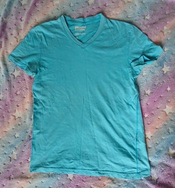 Tee-shirt bleu azur celio