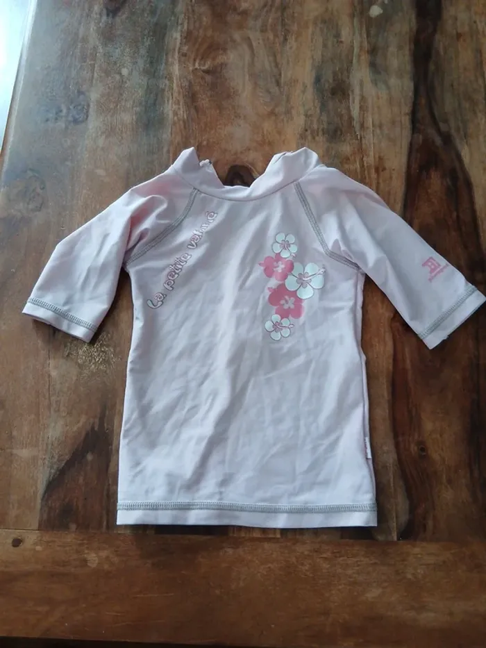 Haut de maillot de bain anti UV fille 12/18 mois