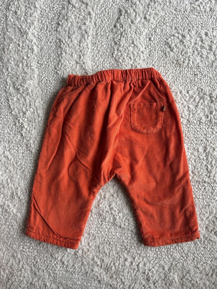 Pantalon garçon orange Cadet Rousselle 6M - photo numéro 5
