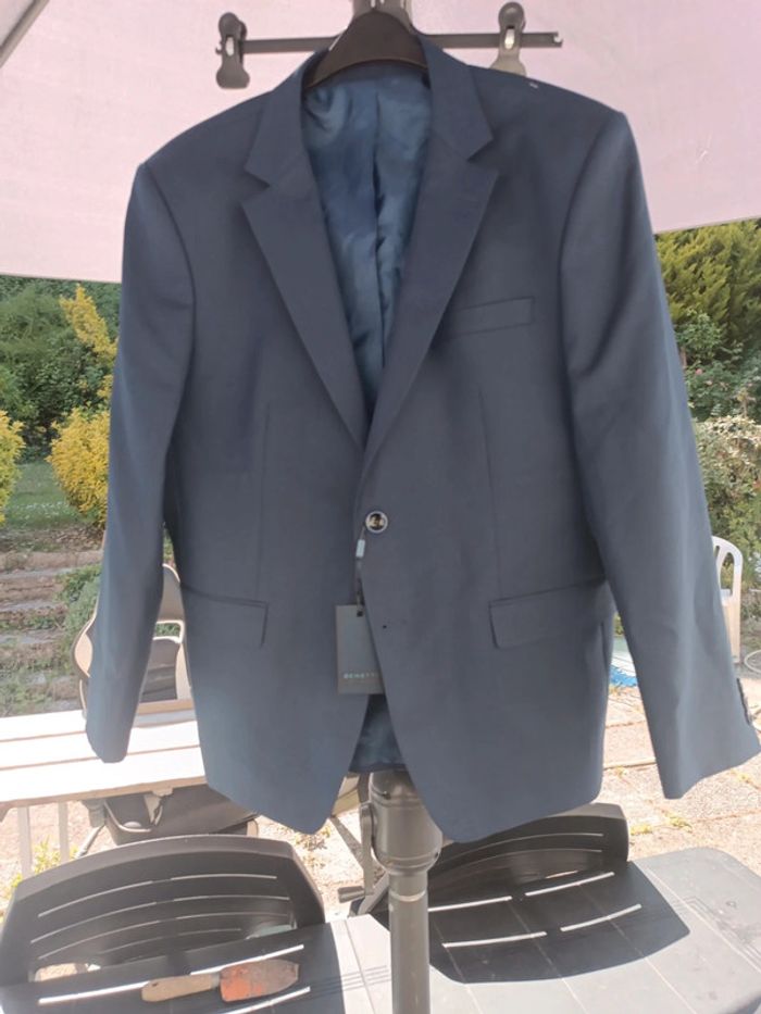 Veste de costume bleu neuf homme - photo numéro 2