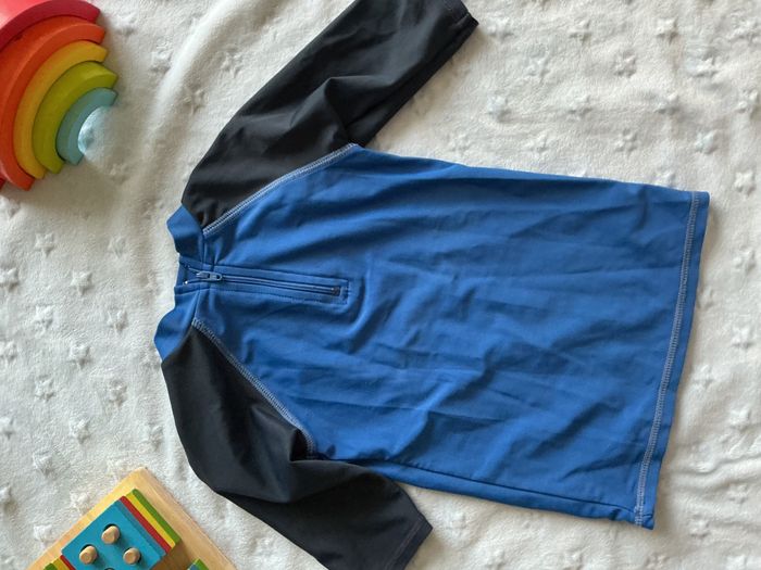 teeshirt anti UV bleu et marine 3 ans kiabi - photo numéro 9