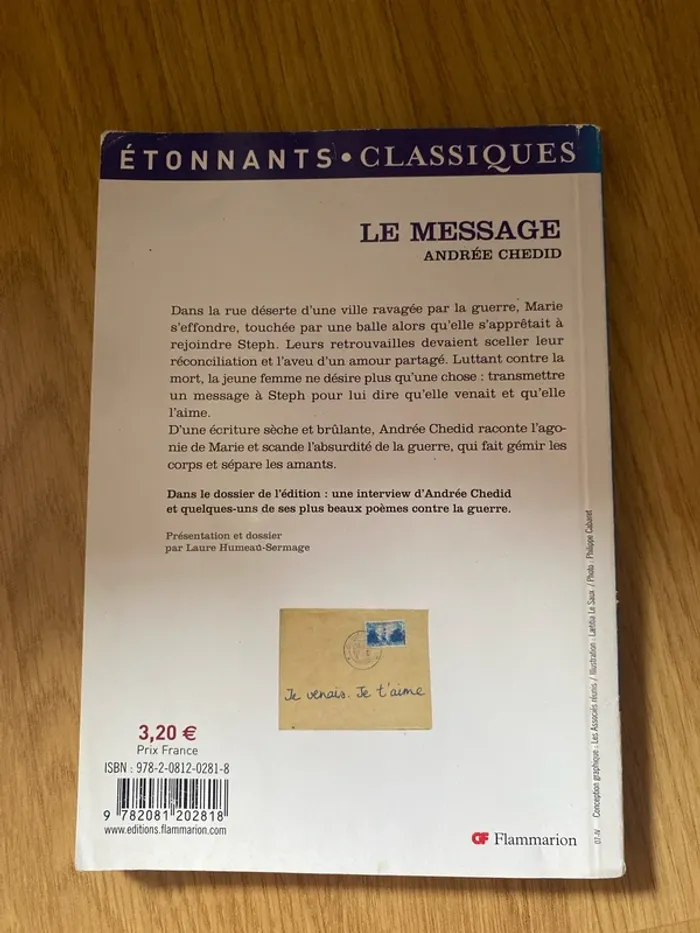 Le message Andrée Chedid - photo numéro 2