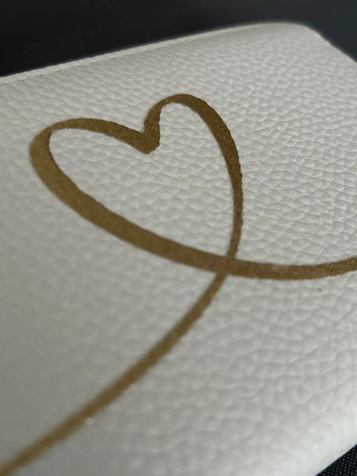 Pochette blanche femme / Cœur / Portefeuille Draeger - photo numéro 2